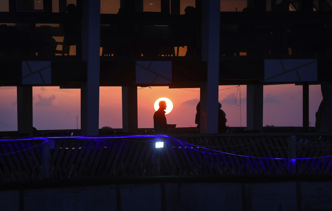 Закат солнца в Газе