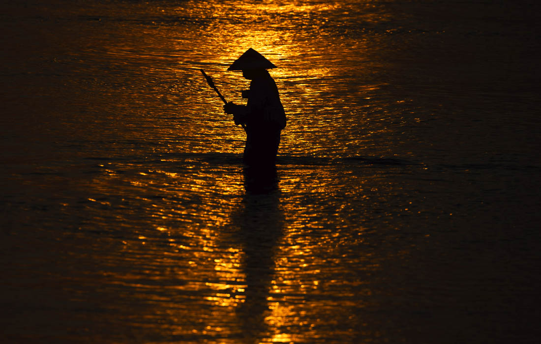 Рассвет на пляже Нуса-Дуа на Бали