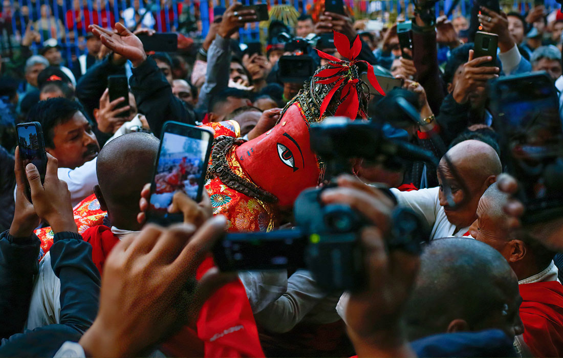 Религиозная процессия в Лалитпуре, Непал