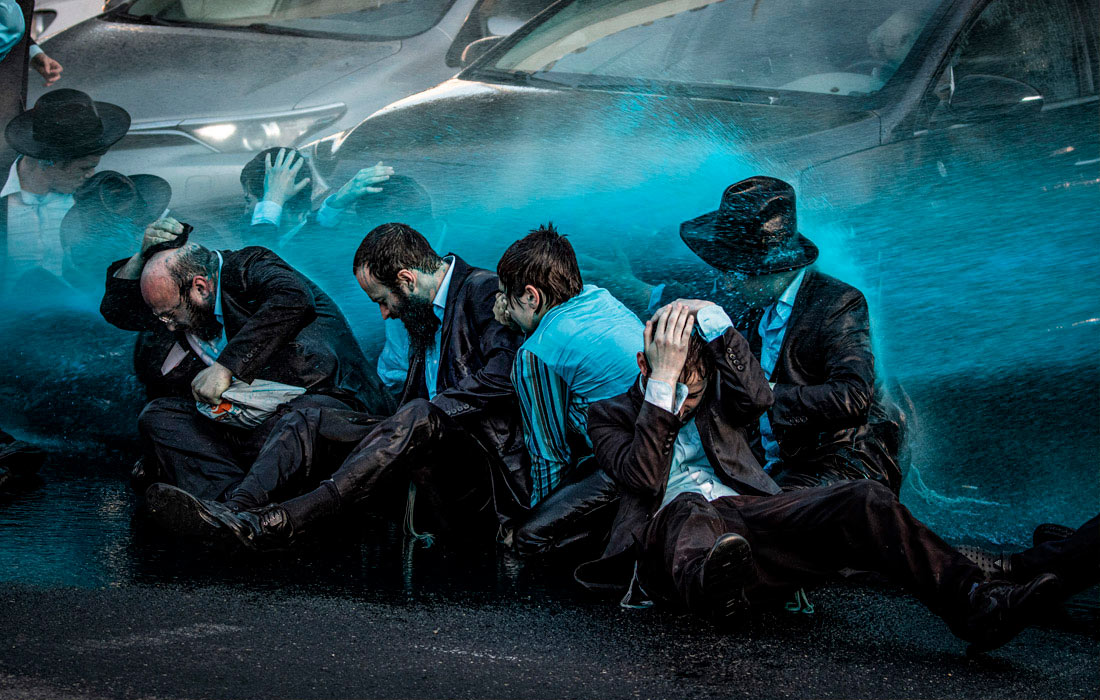 Протест ультраортодоксальных евреев в Иерусалиме