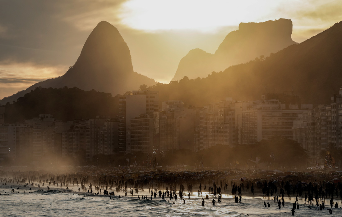 Отдых на пляже Леме в Рио-де-Жанейро