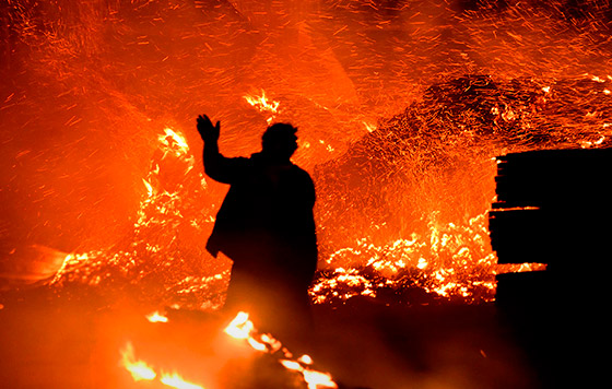 Лесные пожары в Уругвае