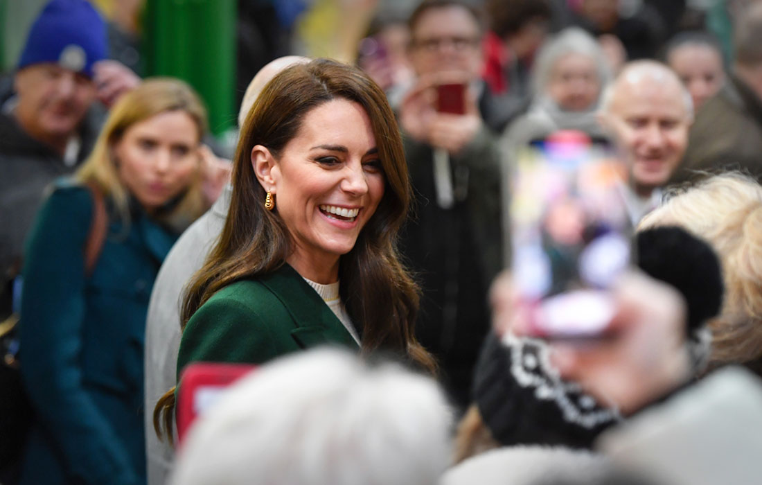 Принцесса Уэльская посетила рынок Киркгейт в Лидсе, Англия