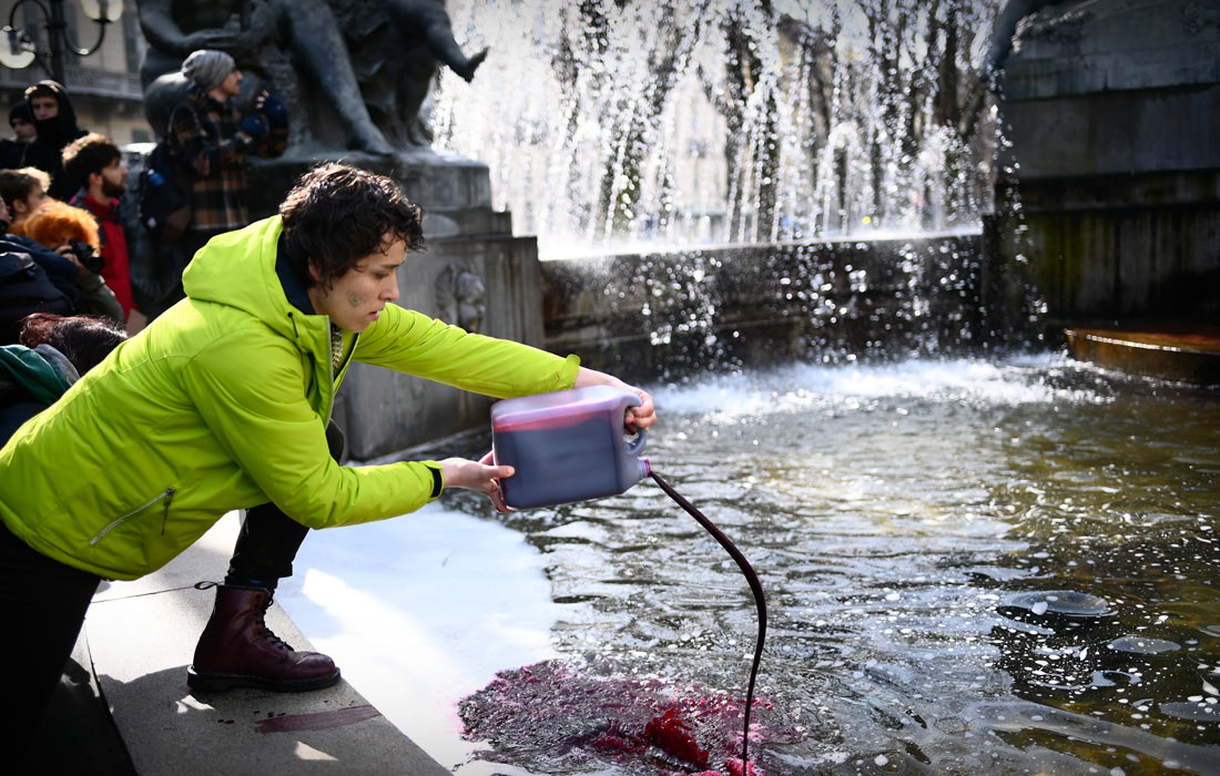 Климатическая забастовка в Турине, Италия