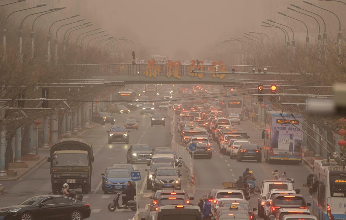 Пыльная буря в Пекине