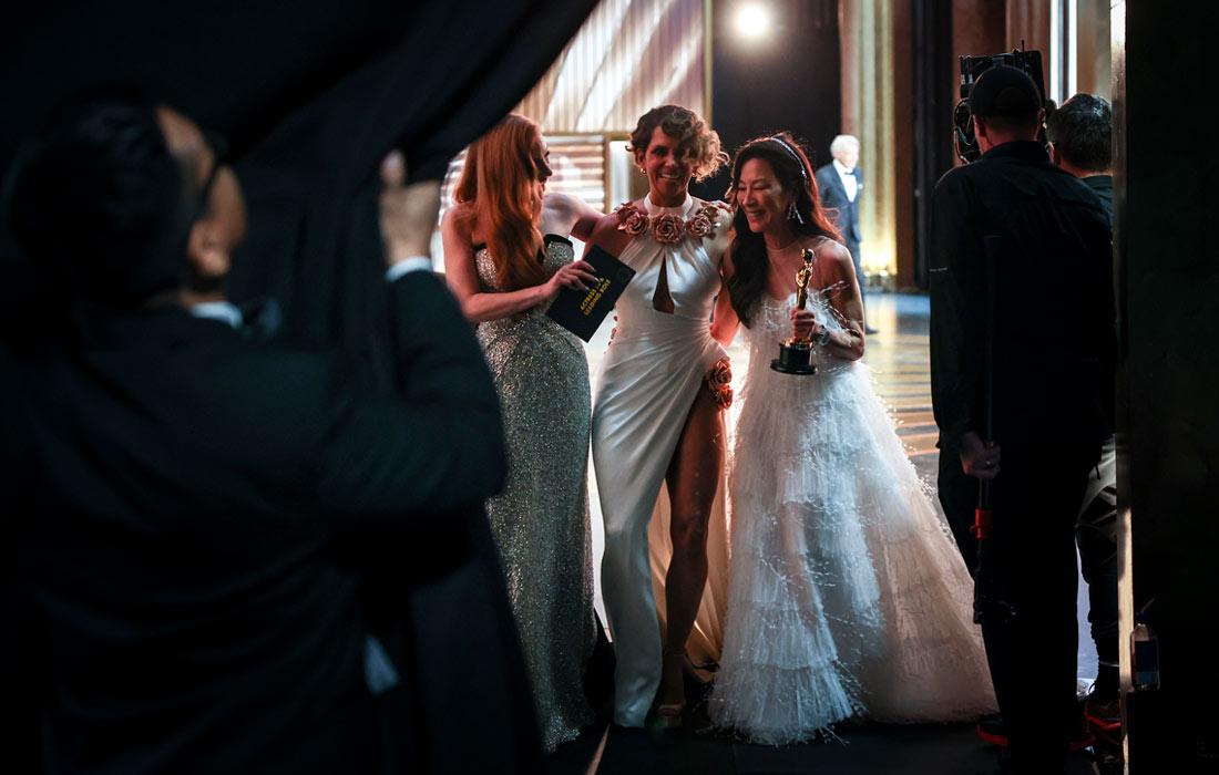 Актрисы Джессика Честейн, Холли Берри и Мишель Йео