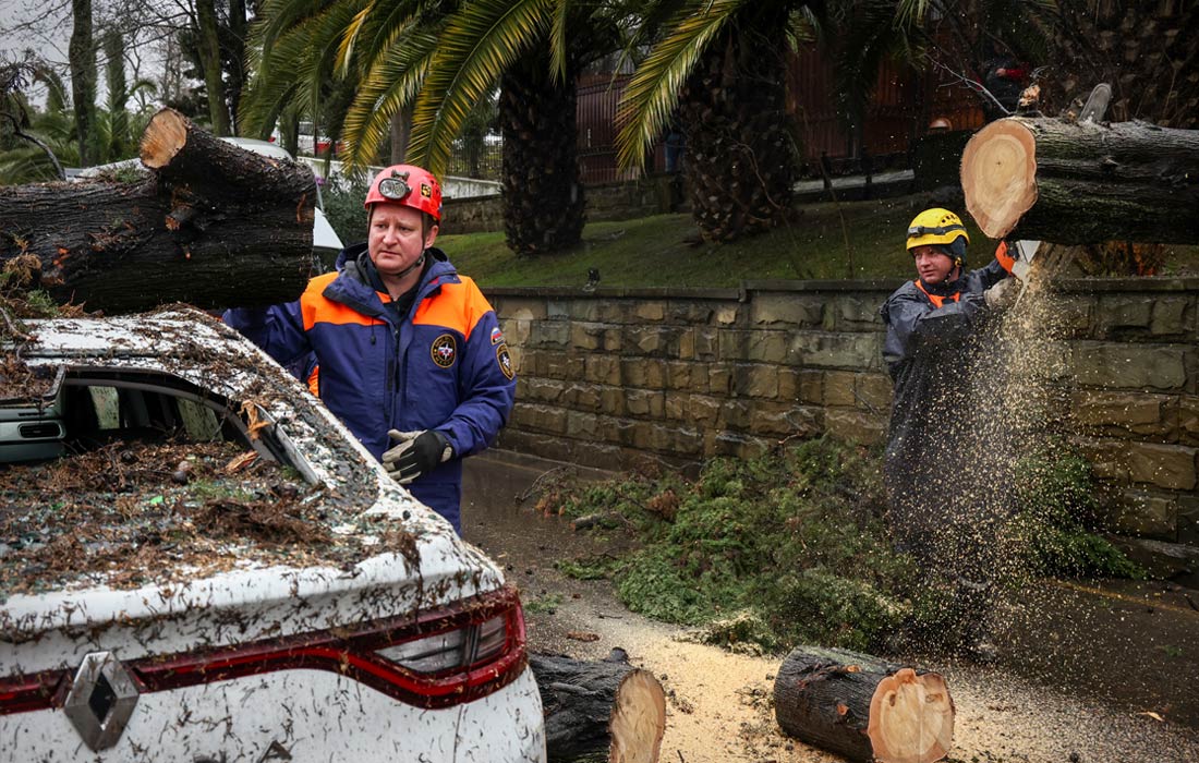 Последствия дождей в Сочи