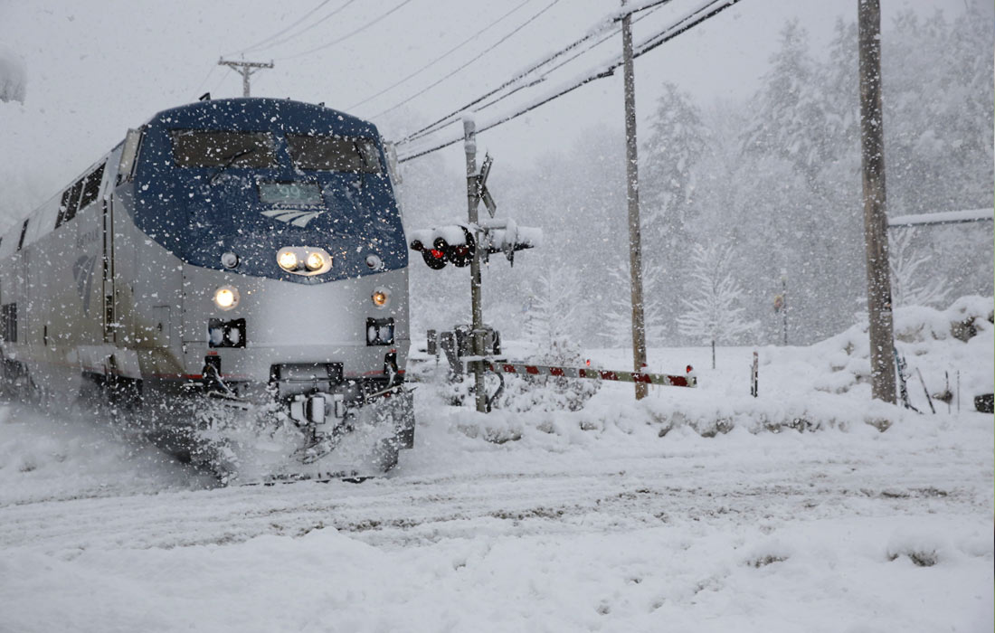 Снежный шторм в США