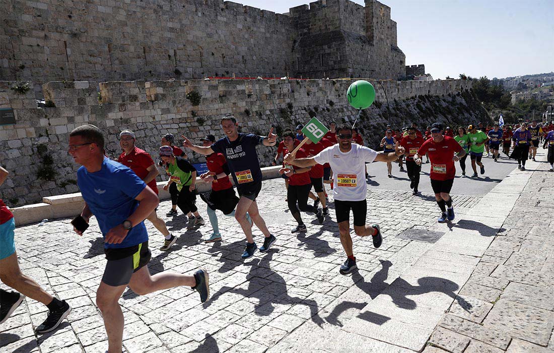 12-й Иерусалимский марафон пробежали сегодня в Израиле