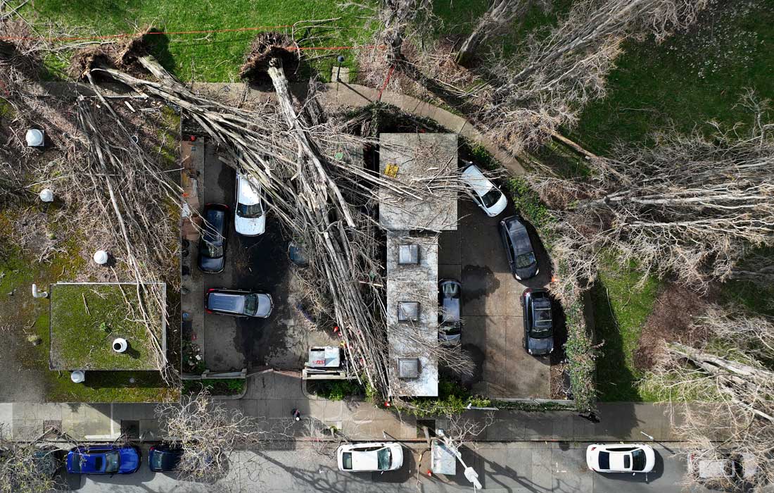 Последствия шторма в Сан-Франциско