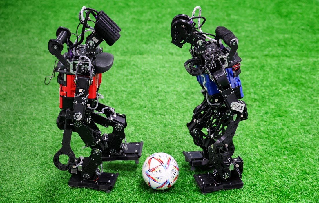 Роботы-футболисты в Московском физико-техническом институте