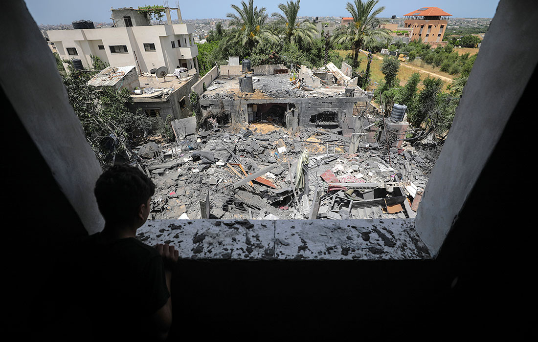 Последствия израильских авиаударов по Газе