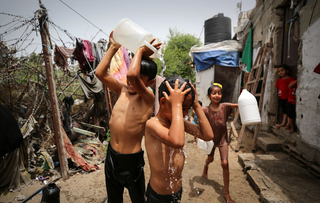 Аномальная жара в Газе, Палестина