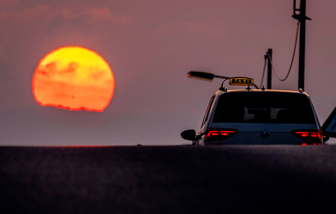 Рассвет в окрестностях Франкфурта-на-Майне
