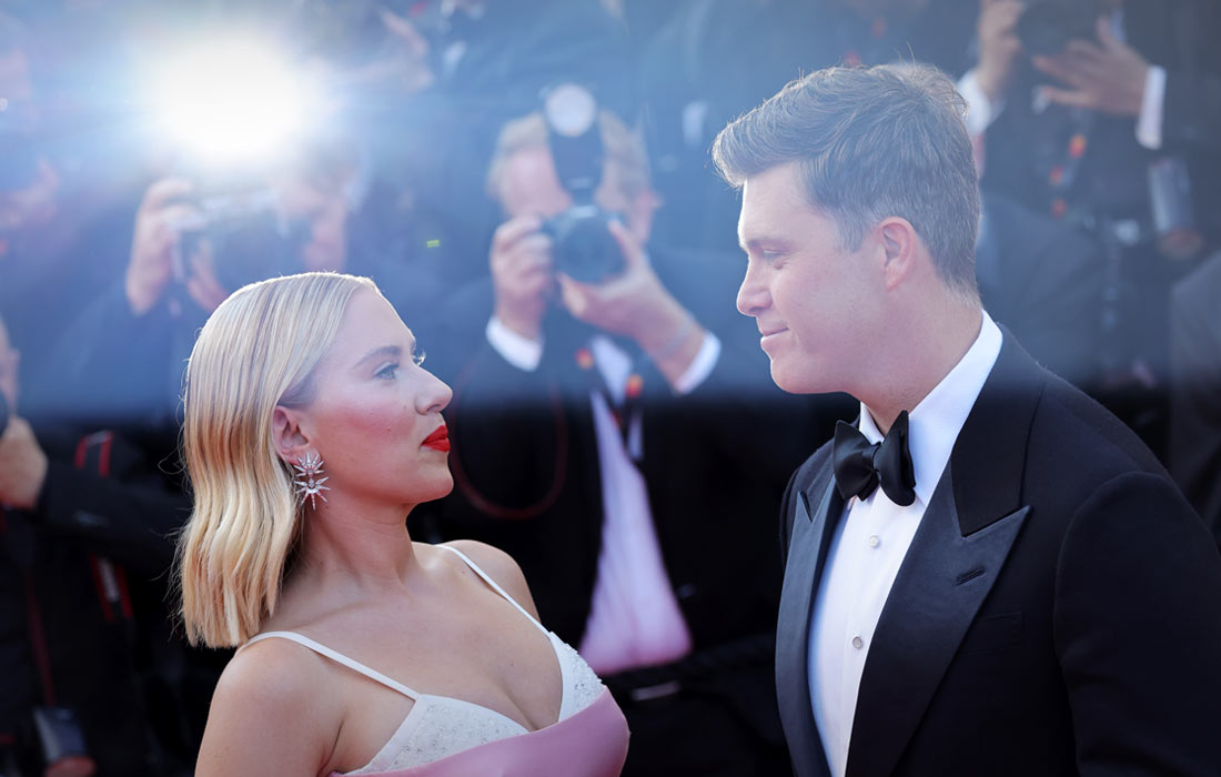 Скарлетт Йоханссон и Колин Жост на премьере нового фильма Уэса Андерсона "Город астероидов"