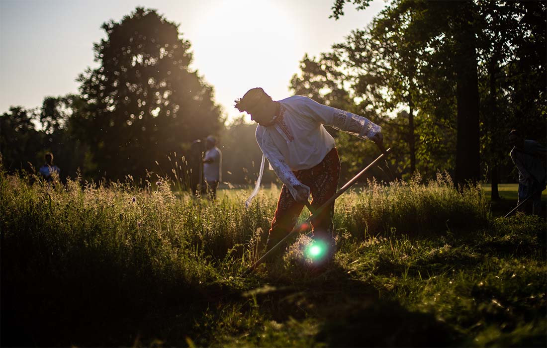 Городской парк покосили в Праге