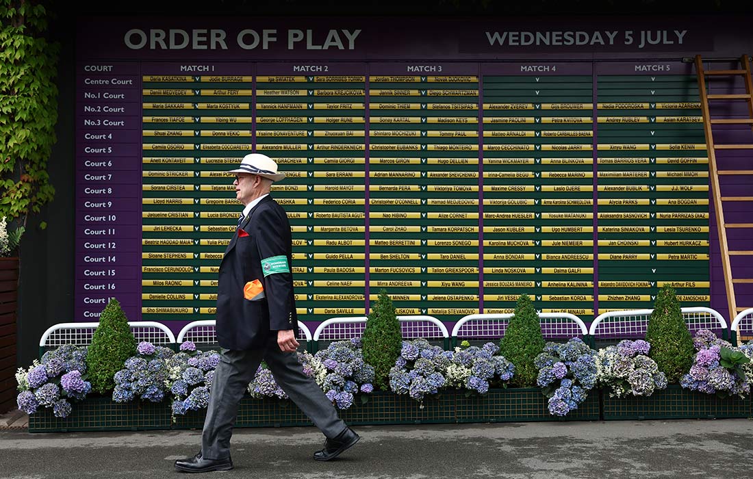 Третий день Уимблдонского чемпионата в Лондоне