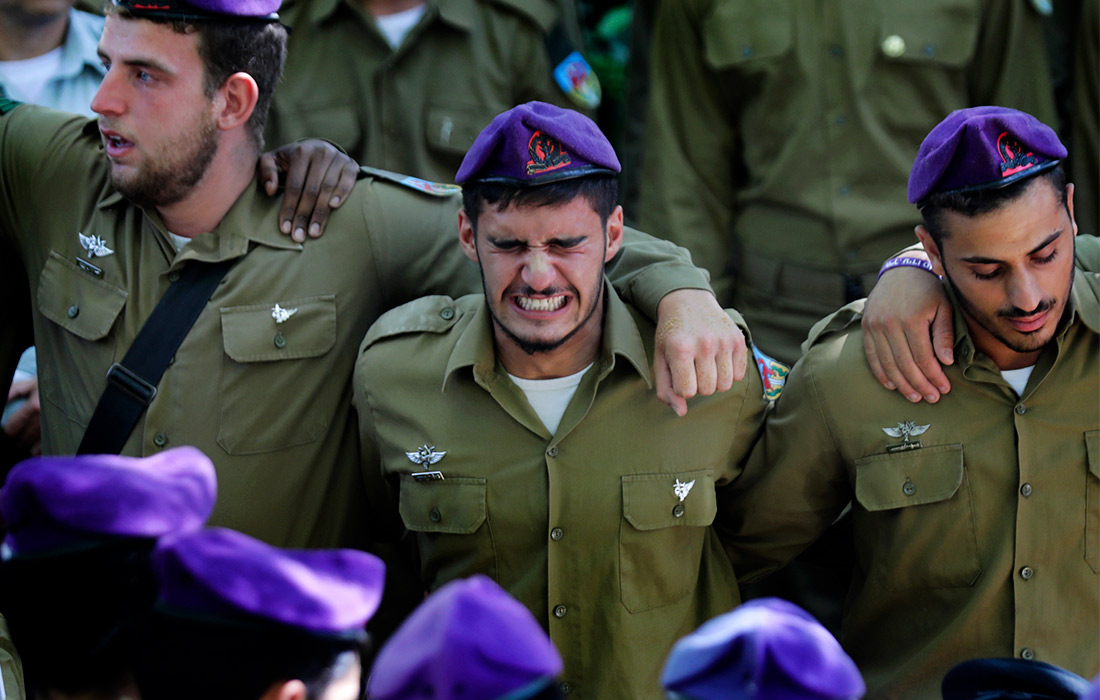 Похороны израильского солдата, погибшего в результате стрельбы на Западном берегу в Иерусалиме