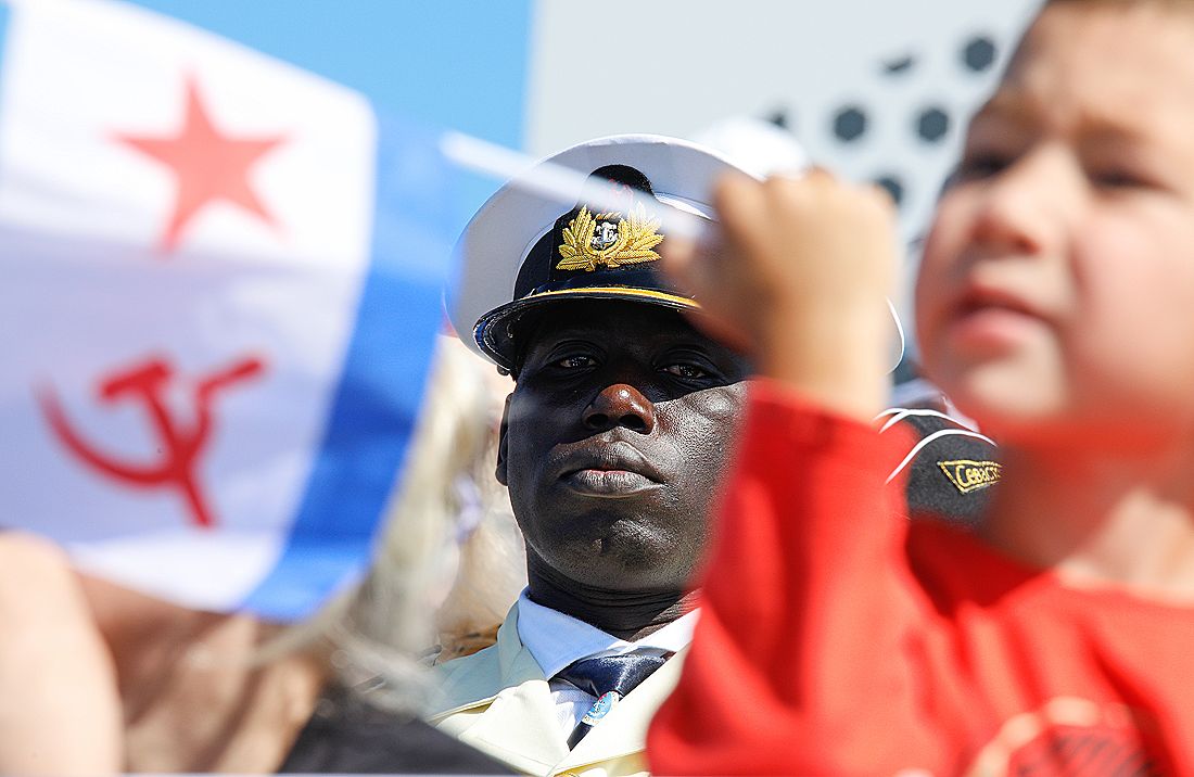 Гости Главного военно-морского парада в честь Дня Военно-морского флота России