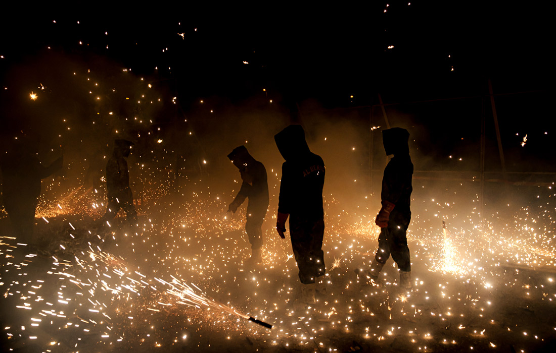 Религиозный праздник в испанском городе Эльче