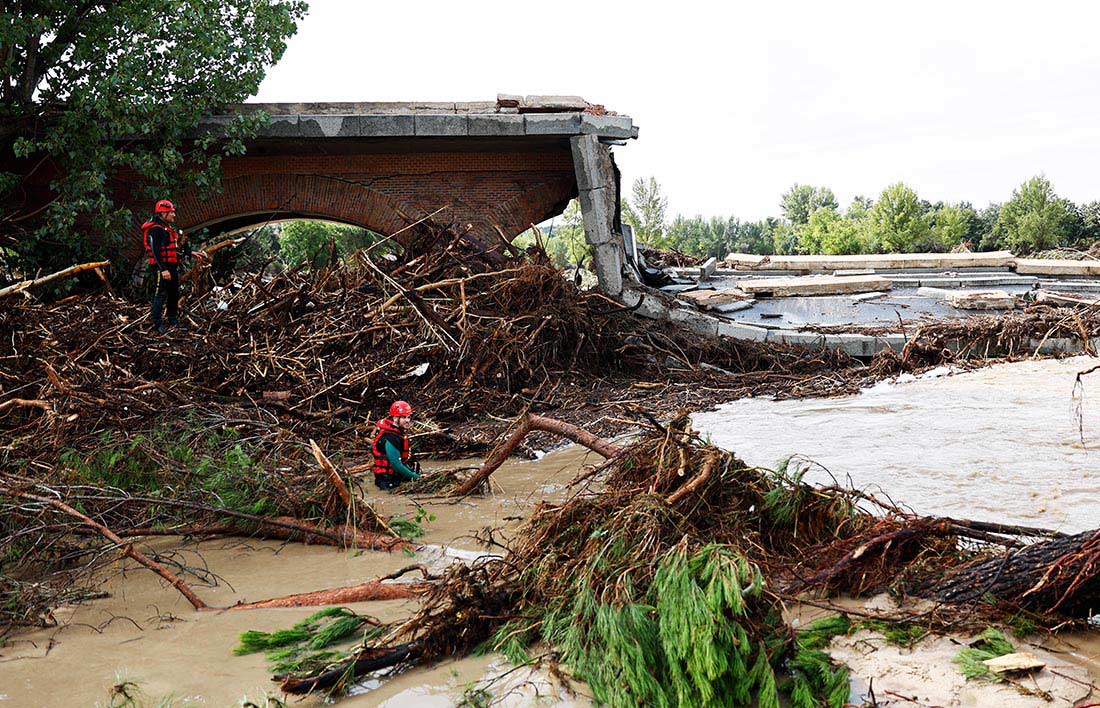 Сильные дожди вызвали затопления в некоторых провинциях Мадрида. Есть пропавшие без вести.