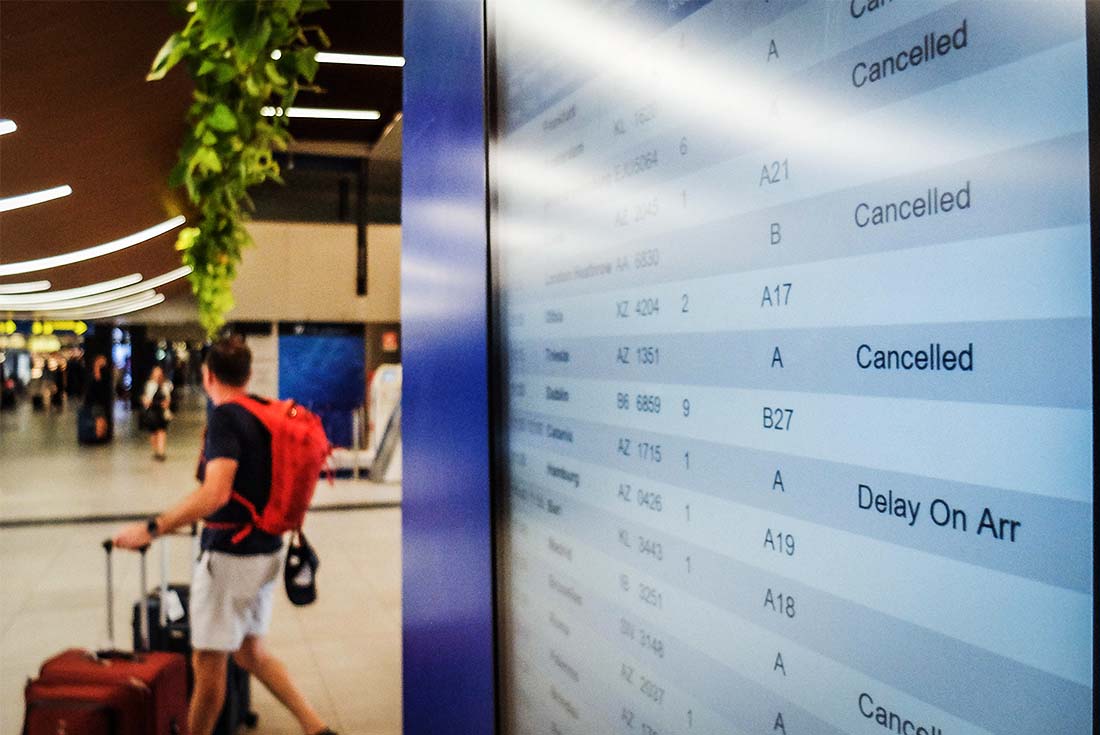 Работники отрасли авиаперевозок устроили 24-часовую забастовку в Италии