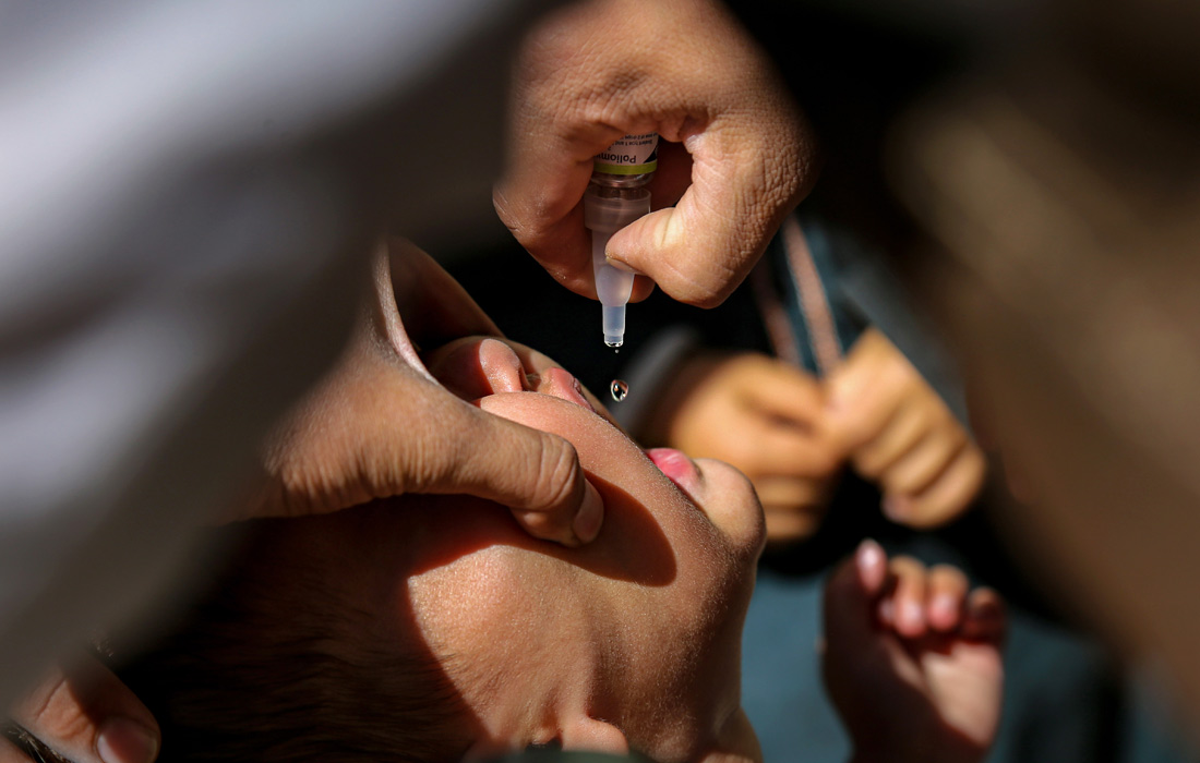 Кампания по вакцинации детей от полиомиелита проходит в Кабуле, Афганистан