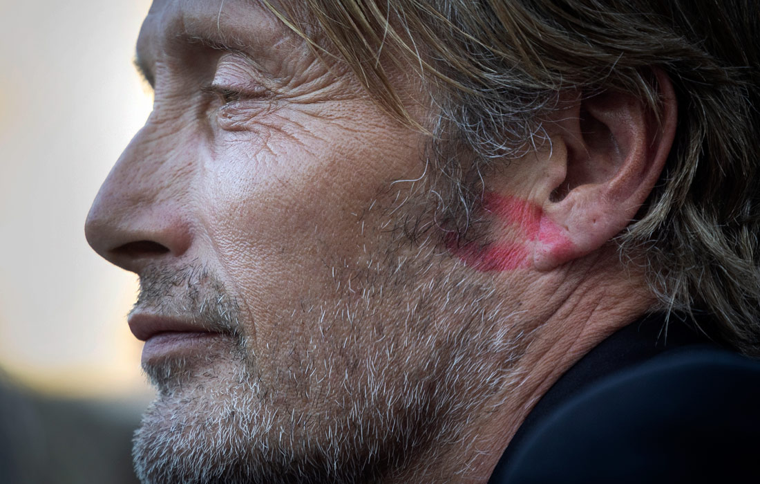 Датский актер Мадс Миккельсен после показа фильма "Меч короля" в рамках Международного кинофестиваля в Сан-Себастьяне