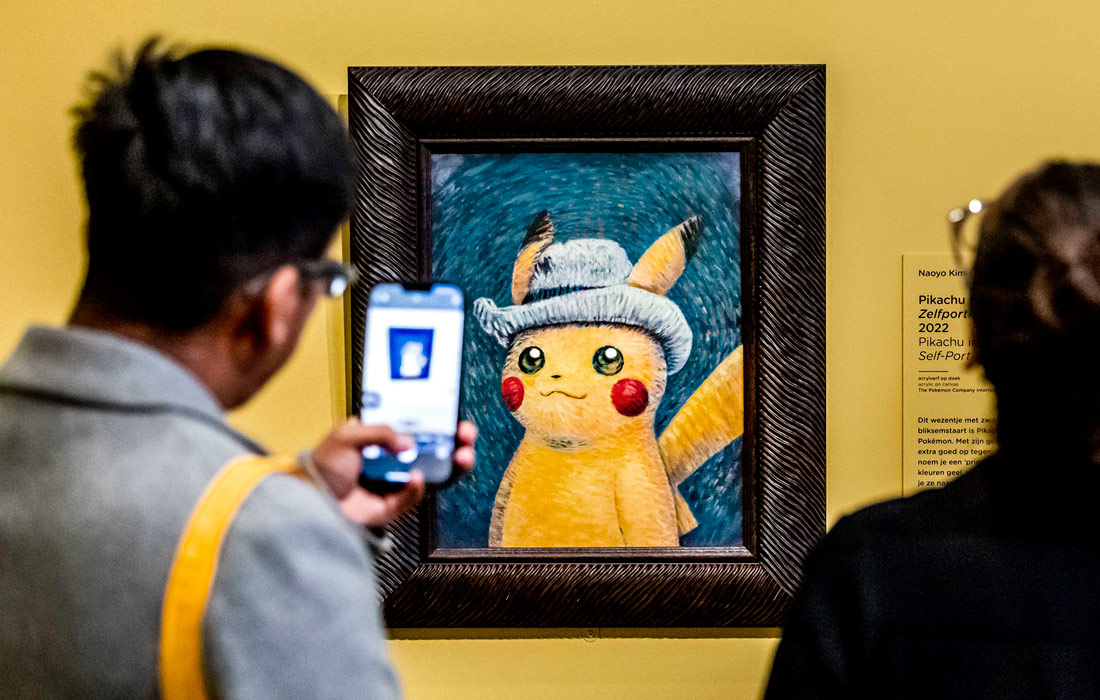В Музее Ван Гога в Амстердаме открылась выставка в партнерстве с японской The Pokemon Company