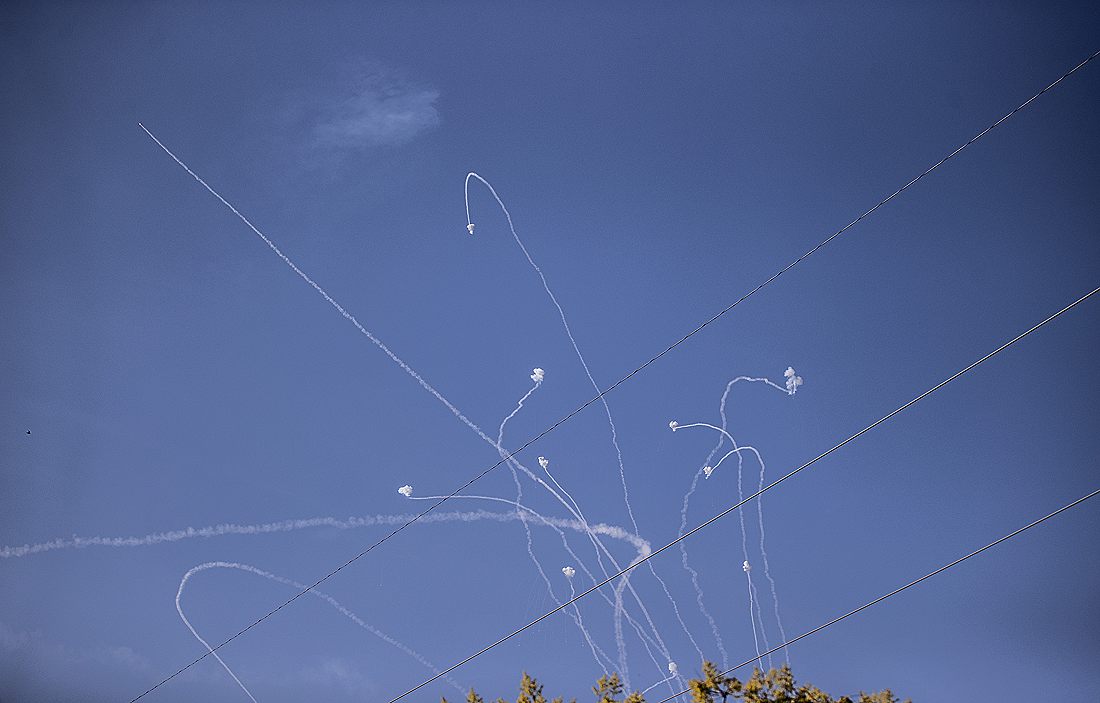 Ракетный удар по южным и центральным районам Израиля утром 7 октября