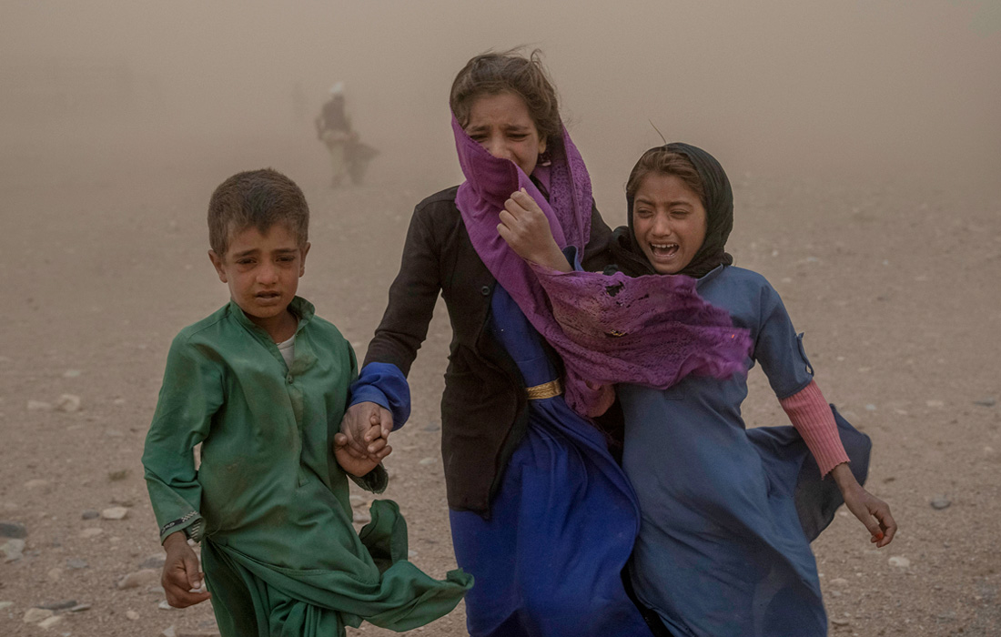 Песчаная буря на западе Афганистана