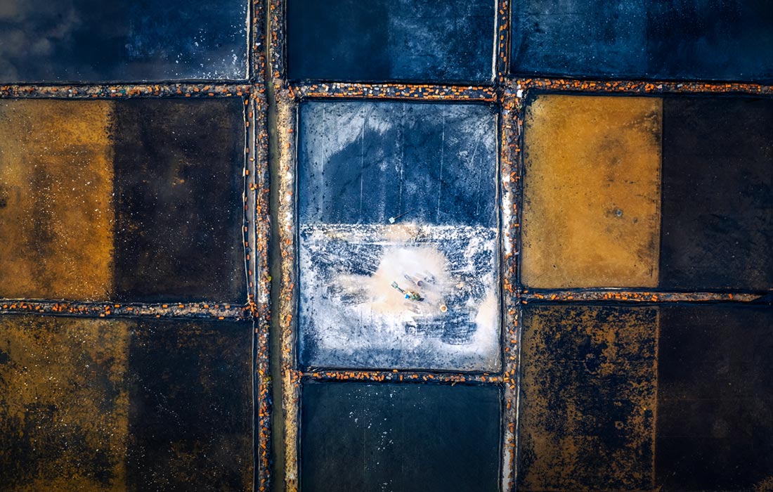 Добыча морской соли в китайской провинции Чжэцзян