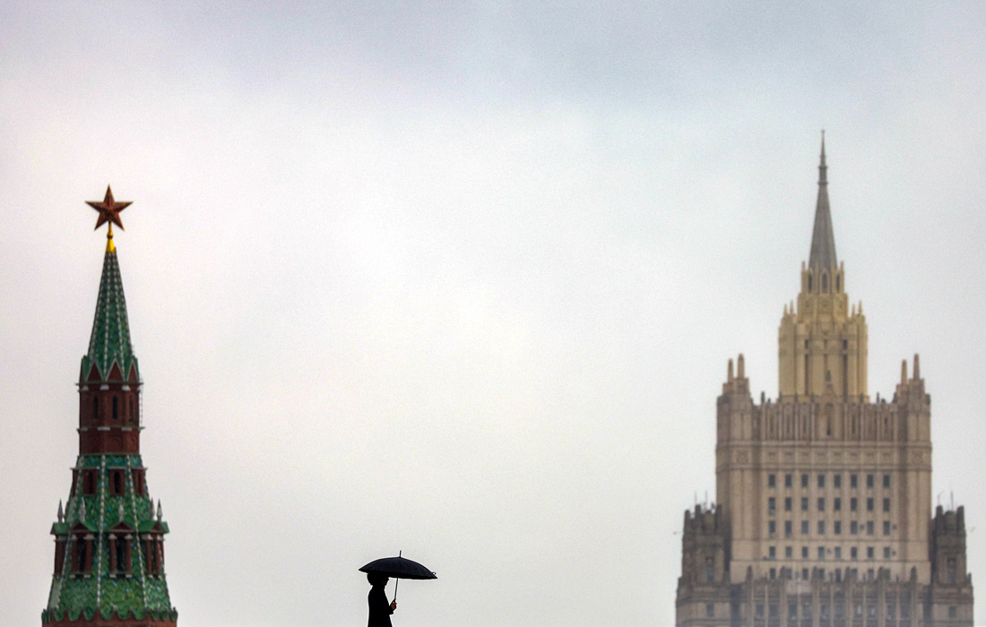 Во время дождя в Москве