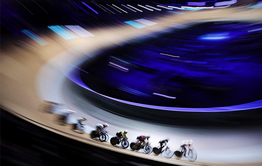 Мужской кейрин в Лиге Чемпионов UCI по велоспорту в Монтиньи-ле-Бретоннё, Франция