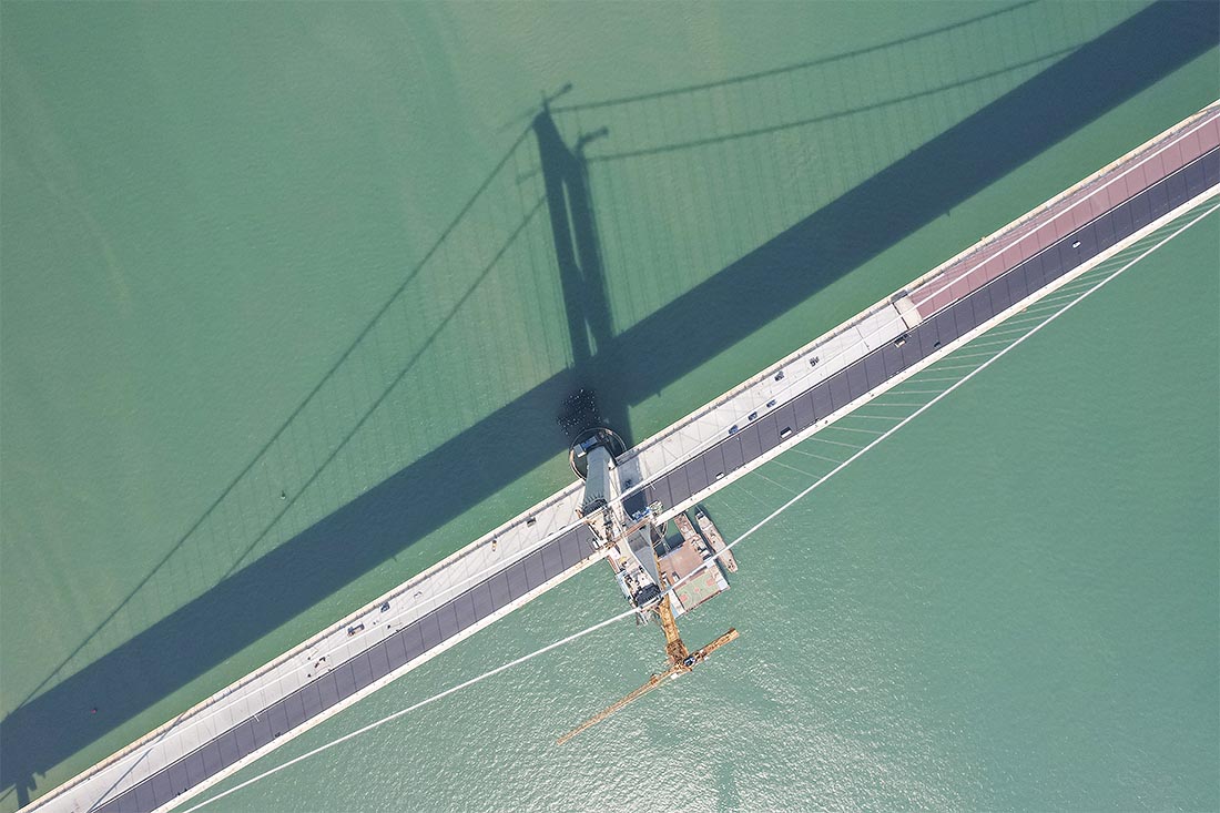 Переправа между Шэньчжэнем и Чжуншанем в районе Большого залива в Китае