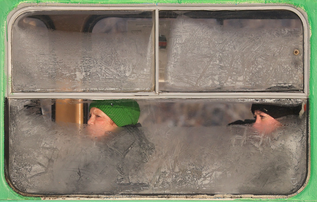 Женщины в трамвае в Екатеринбурге