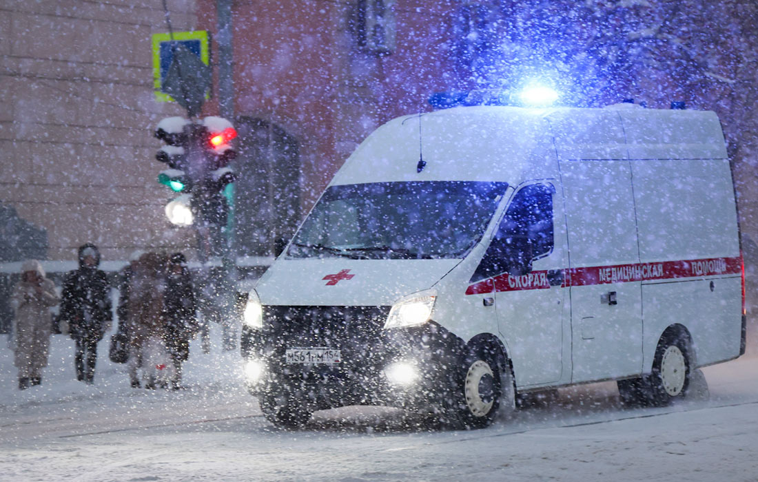 Снегопад в Новосибирске