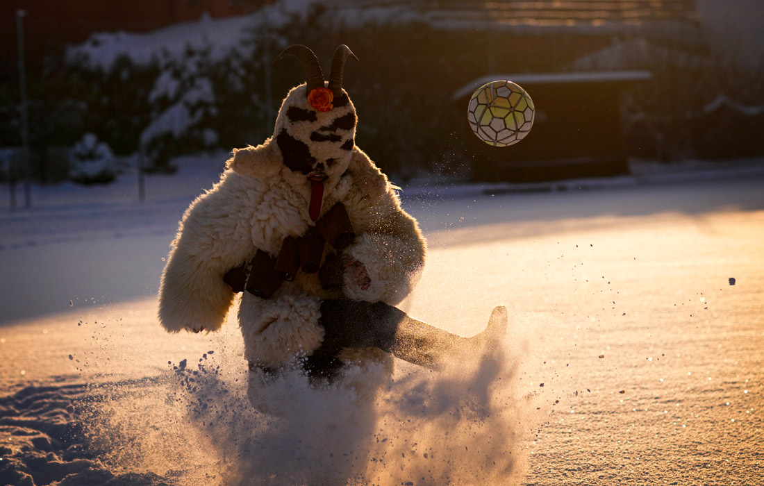 Костюмированное празднование Дня святого Николая в Чехии