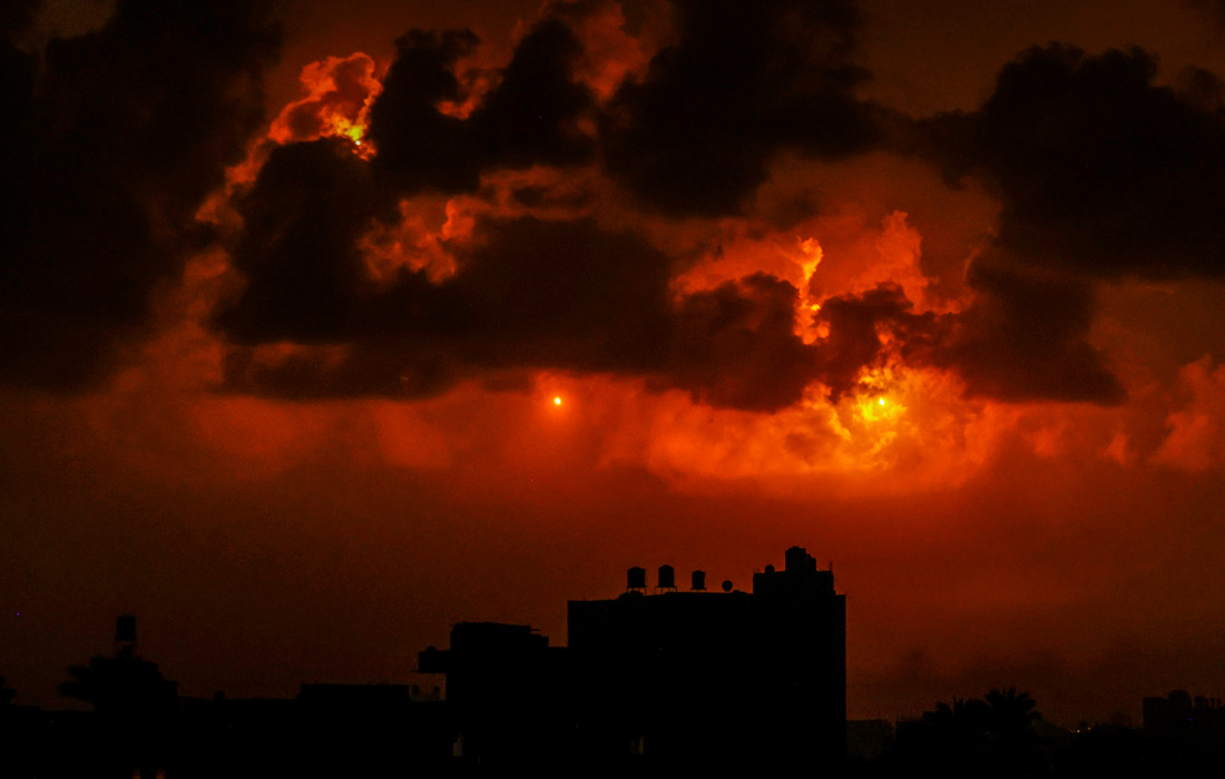 Небо над сектором Газа