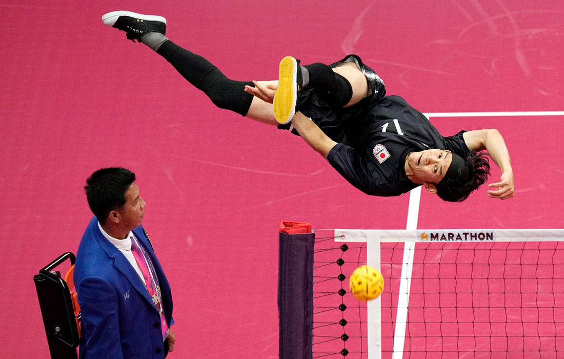 Соревнования по сепактакрау на Азиатских играх в Цзиньхуа, Китай