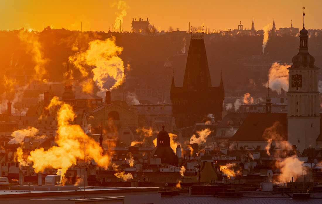 Мороз в Праге