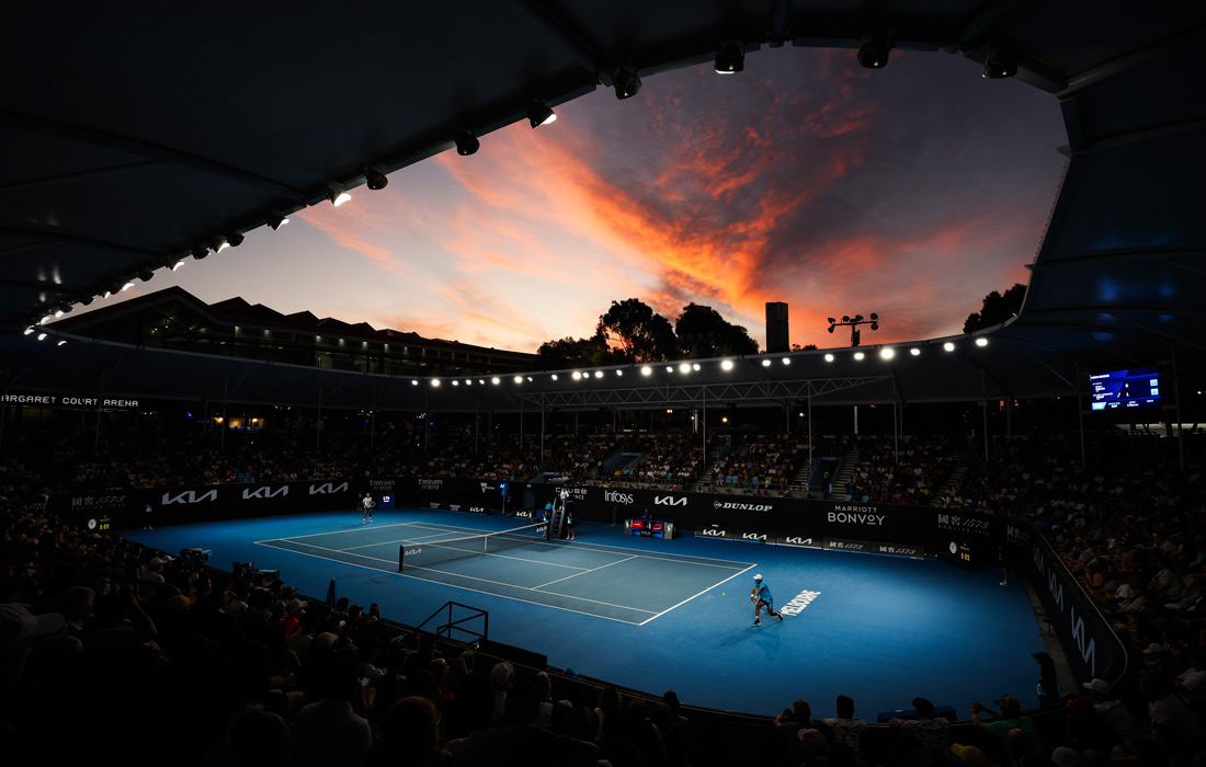 Теннисный корт Australian Open в Мельбурне