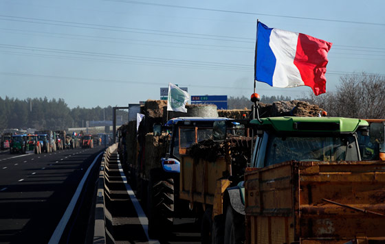 Протесты фермеров во Франции