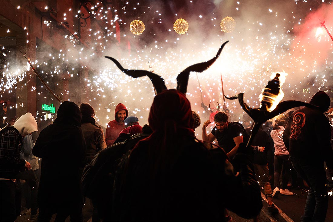 Фестиваль Correfoc в Пальма-де-Майорке