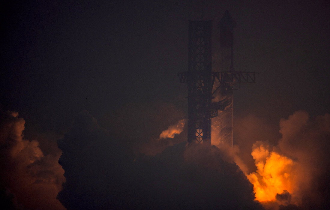 Сверхтяжелая ракета Starship стартовала в третий испытательный полет