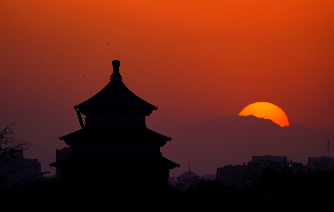 Закат в Пекине