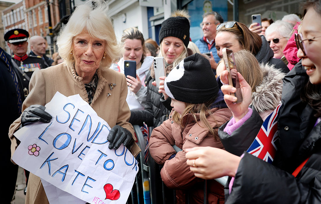 Королева Великобритании Камилла посетила фермерскую ярмарку в городе Шрусбери