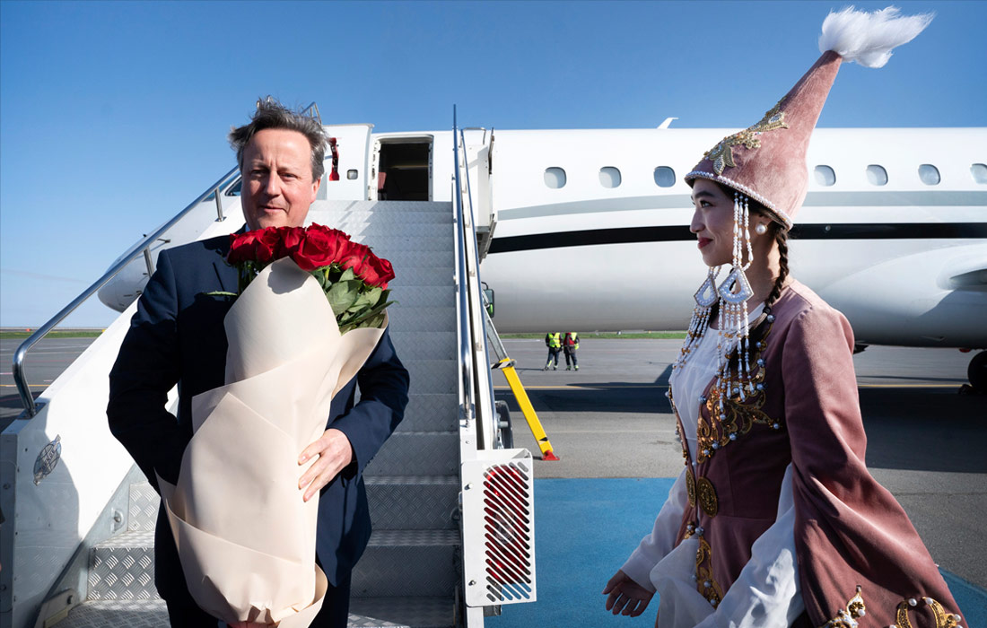 Визит министра иностранных дел Великобритании Дэвида Кэмерона в Казахстан