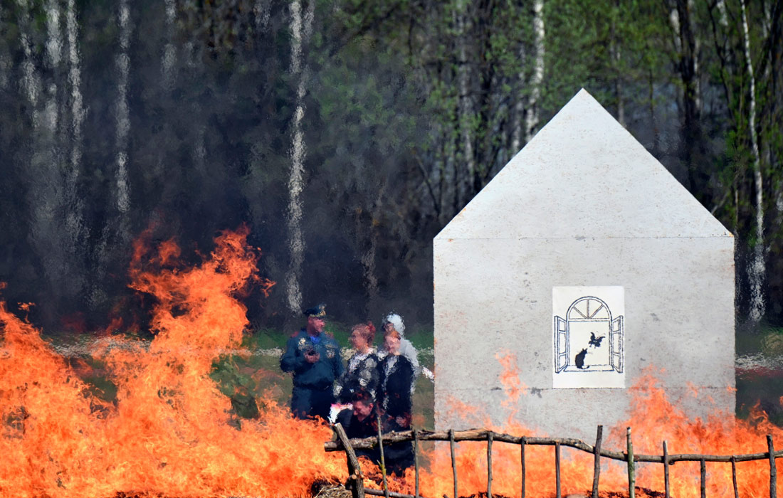 Учения МЧС по подготовке к пожароопасному сезону в Московской области