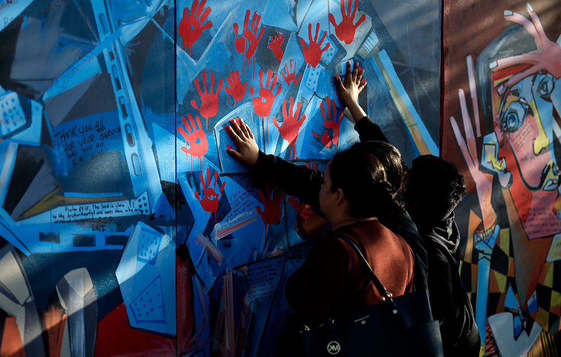 Акция спустя месяц после обрушения моста в Балтиморе